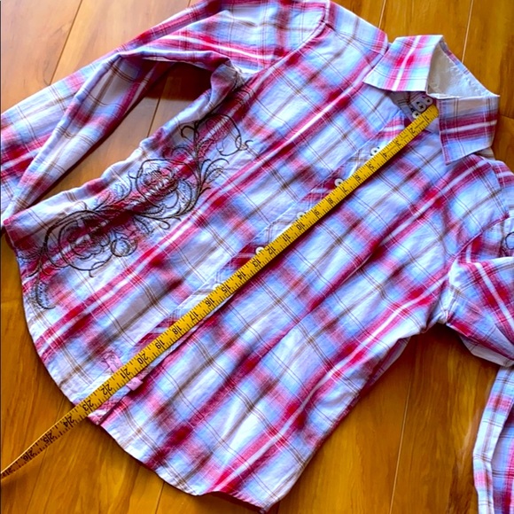 English laundry embroidered button down shirt sz M - Picture 13 of 14